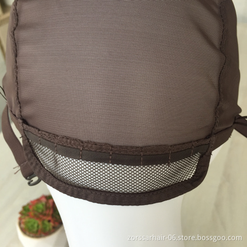 Half-hand weaving and half-mechanism Adjustable net lace wig caps for making wigs